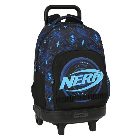 Mochila Escolar con Ruedas Nerf Boost Negro (33 x 45 x 22 cm)