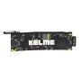 Estuche Escolar Kelme Jungle Negro Gris Lima (20 x 6 x 1 cm)