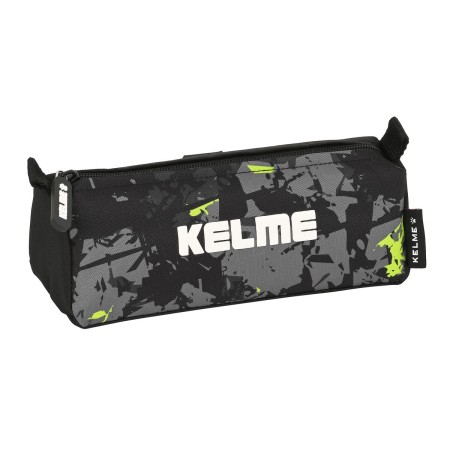 Estuche Escolar Kelme Jungle Negro Gris Lima (21 x 8 x 7 cm)