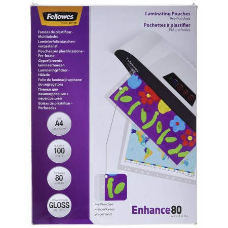 Funda Fellowes Plastificadora 100 Unidades Transparente A4