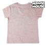 T shirt à manches courtes Enfant Minnie Mouse Rose Paillettes