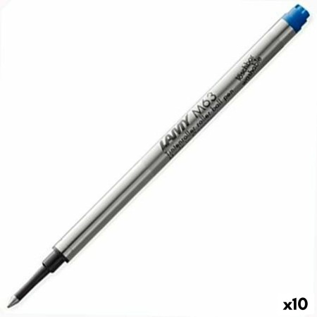 Recambio para bolígrafo Lamy Roller M63 Azul Metal 10 Unidades Media