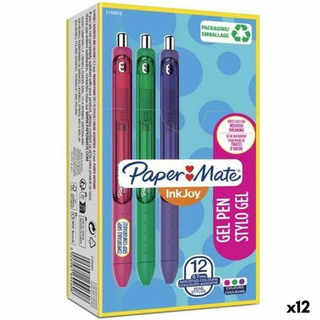 Stylo gel Paper Mate Inkjoy TK12 0,7 mm 12 Unités