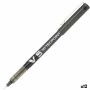 Crayon Roller Pilot V-5 Noir 0,3 mm Aiguille 12 Unités