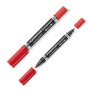 Rotulador permanente Staedtler Lumocolor 348 Doble Rojo 10 Unidades