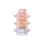 Portavelas DKD Home Decor Cristal Multicolor (8 x 8 x 12,5 cm)