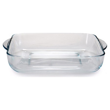 Set de Fuentes de Cocina Transparente Vidrio de Borosilicato (2 Piezas)