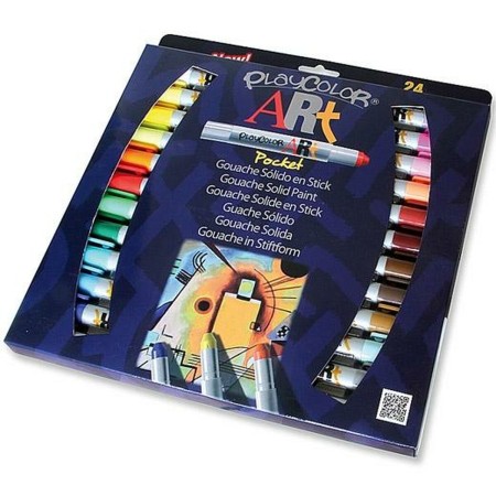 Set de peinture PLAYCOLOR Art Pocket Gouache Multicouleur 24 Pièces