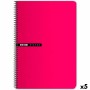 Cuaderno ENRI Cuadriculado Rojo 100 Hojas Din A4 5 Unidades