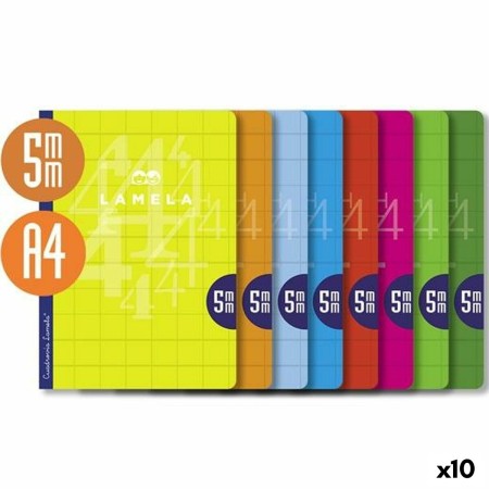 Cuaderno Lamela Multicolor A4 50 Hojas 10 Unidades