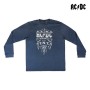 Pyjama AC/DC Adulte Bleu Noir