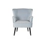 Fauteuil DKD Home Decor Noir Métal Bleu ciel (76 x 76 x 82 cm)