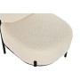 Sillón DKD Home Decor Negro Metal Blanco (54 x 60 x 76 cm)