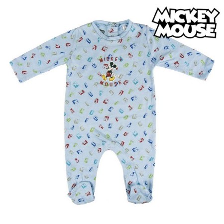 Barboteuse à Manches Longues pour Bébé Mickey Mouse Bleu ciel Bleu clair