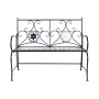 Banc DKD Home Decor Céramique Mosaïque Noir Métal Multicouleur (111 x 54 x 88 cm)