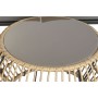 Ensemble Table avec 3 Sièges DKD Home Decor Marron rotin synthétique Aluminium (144 x 67 x 74 cm)