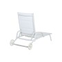 Chaise longue DKD Home Decor Aluminium Blanc (193 x 70 x 30 cm)