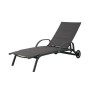 Chaise longue DKD Home Decor Gris Aluminium (193 x 70 x 30 cm)