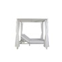 Lit de jardin DKD Home Decor Blanc Aluminium (148 x 188 x 205 cm)