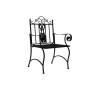 Silla de Jardín DKD Home Decor Negro Metal (63,5 x 52 x 98 cm)