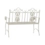 Banc DKD Home Decor Métal Blanc (118 x 53 x 98 cm)