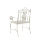 Chaise de jardin DKD Home Decor Métal Blanc (63,5 x 52 x 98 cm)