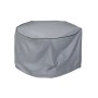 Funda Protectora DKD Home Decor Mesa Negro Aluminio Gris oscuro (132 x 132 x 75 cm)