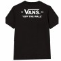 Camiseta de Manga Corta Infantil Vans Mini Scrip Negro