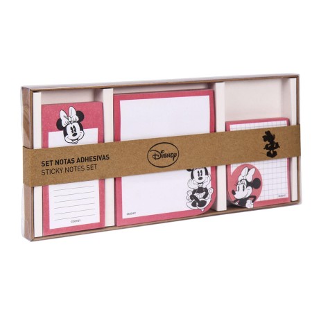 Ensemble de Notes Adhésives Minnie Mouse (3 pcs) Rose