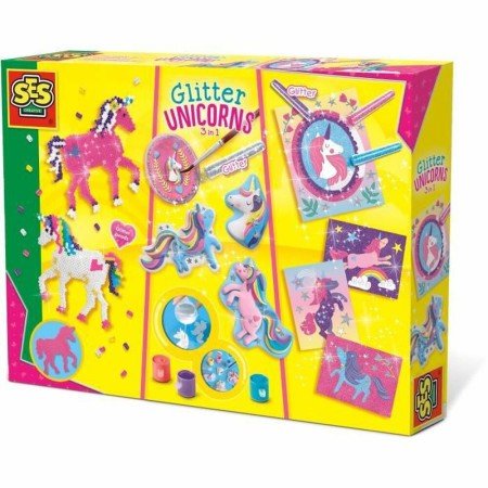 Jouet Educatif SES Creative Glitter unicorns 3 in 1