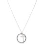 Collier Femme Amen CROCE CERCHIO NERO