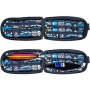 Trousse d'écolier Milan The Yeti Accessoires 4 compartiments 22,5 x 11,5 x 11 cm Blue marine
