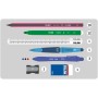 Trousse d'écolier Milan The Yeti Accessoires 4 compartiments 22,5 x 11,5 x 11 cm Blue marine