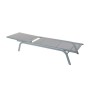 Tumbona DKD Home Decor reclinable Gris oscuro PVC Aluminio (191 x 58 x 98 cm)