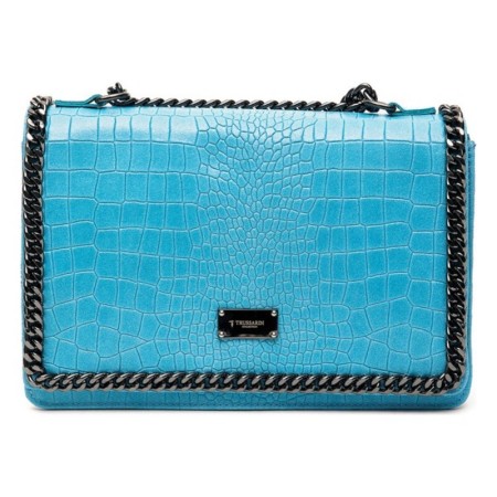 Sac-à-main Femme Trussardi D66TRC1009-AZZURRO Cuir Bleu