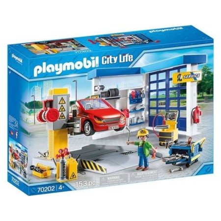 Playset City Life Car Workshop Playmobil 70202 (153 pcs)