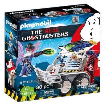 Playset Ghostbusters - Spengler With Car Playmobil 9386 (38 pcs)