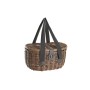 Panier DKD Home Decor Pique-nique Naturel Blanc osier (39 x 28 x 22 cm)