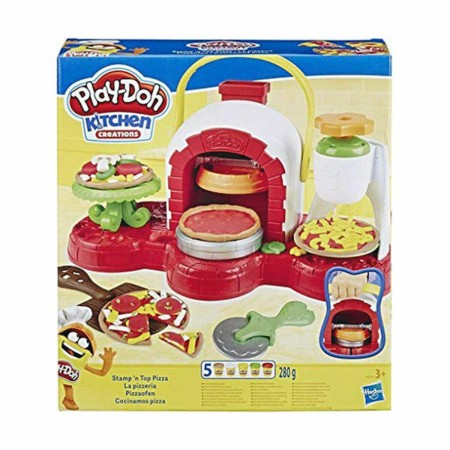 Pâte à modeler en argile Stamp 'n Top Pizza Play-Doh E4576EU4 (Reconditionné A+)