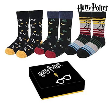 Chaussettes Harry Potter 3 paires (Taille unique (35-41))