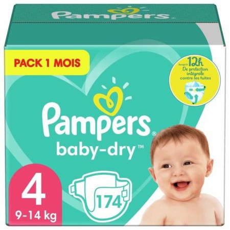 Couches jetables Pampers Baby-Dry 4 (174 uds)