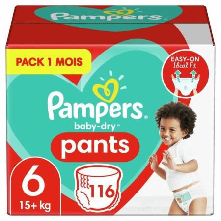 Pañales Desechables Pampers Baby-Dry 6 6 Años (116 uds)