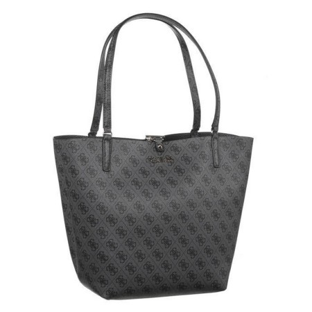 Sac-à-main Femme Guess Alby Toggle Noir Gris