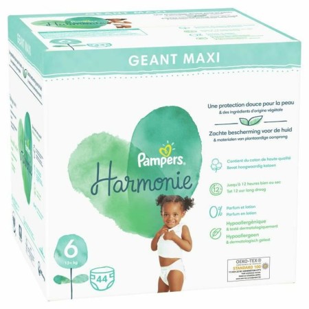 Pañales Desechables Pampers Harmonie 6 (44 uds)