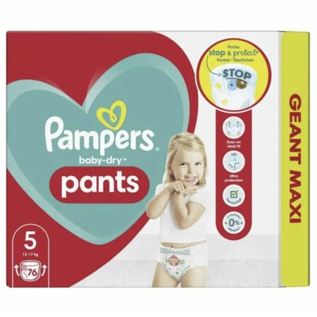 Pañales Desechables Pampers Baby-Dry 5 (76 uds)