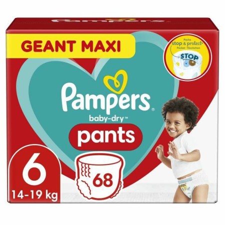 Couches jetables Pampers Baby-Dry 6 6 Ans (68 uds)