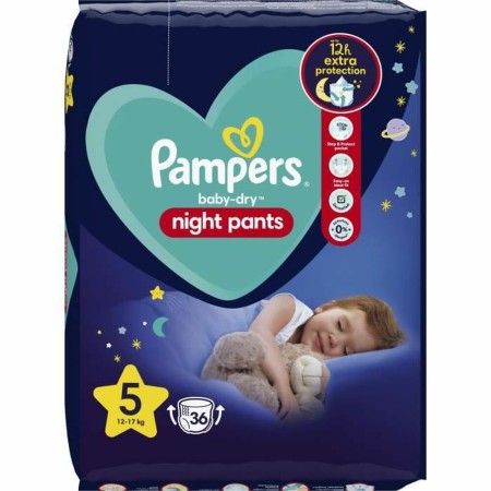 Couches jetables Pampers Baby-Dry Night 5 36 uds