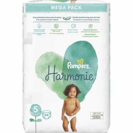 Couches jetables Pampers Harmonie (64 uds)