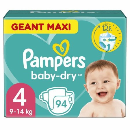 Couches jetables Pampers Baby-Dry 4 (94 uds)