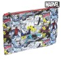 Mochila Escolar Marvel 72901 Transparente Rojo